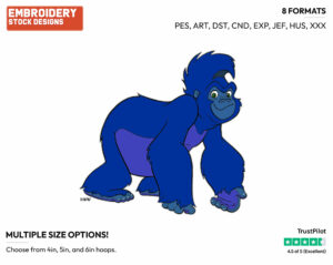 Terk - Disney's Tarzan - Embroidery Design in 3 sizes & 8 formats