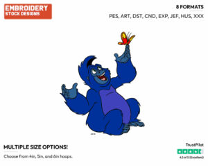 Terk, Butterfly - Disney's Tarzan - Embroidery Design in 3 sizes & 8 formats