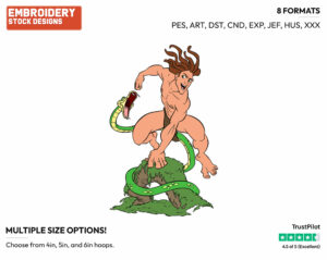 Tarzan, Snake - Disney's Tarzan - Embroidery Design in 3 sizes & 8 formats