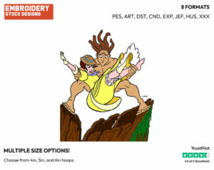 Tarzan, Jane - Disney's Tarzan - Embroidery Design in 3 sizes & 8 formats