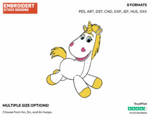 Buttercup - Disney's Toy Story - Embroidery Design in 3 sizes & 8 formats