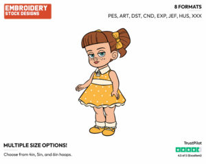 Gabby Gabby - Disney's Toy Story - Embroidery Design in 3 sizes & 8 formats