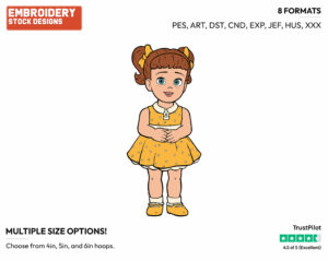 Gabby Gabby - Disney's Toy Story - Embroidery Design in 3 sizes & 8 formats