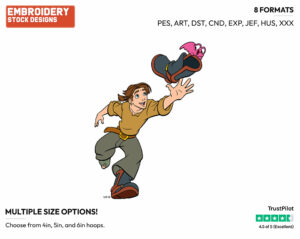Morph, Jim Hawkins - Disney's Treasure Planet - Embroidery Design in 3 sizes & 8 formats