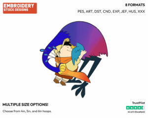 Kevin, Russell - Disney's Up - Embroidery Design in 3 sizes & 8 formats