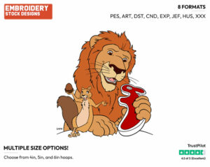 Samson, Benny - Disney's The Wild - Embroidery Design in 3 sizes & 8 formats