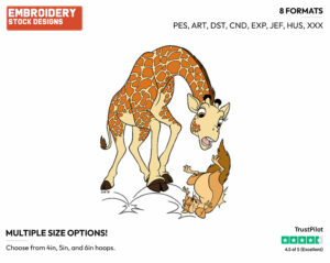 Bridget, Benny - Disney's The Wild - Embroidery Design in 3 sizes & 8 formats