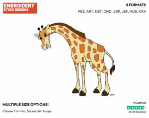 Bridget - Disney's The Wild - Embroidery Design in 3 sizes & 8 formats