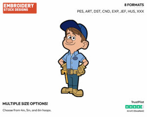 Fix-It Felix - Disney's Wreck-It Ralph - Embroidery Design in 3 sizes & 8 formats