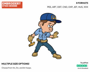 Fix-It Felix - Disney's Wreck-It Ralph - Embroidery Design in 3 sizes & 8 formats