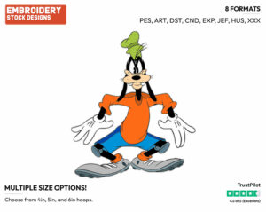 Goofy - Baseball - Sports - Disney Embroidery Design in 3 sizes & 8 formats
