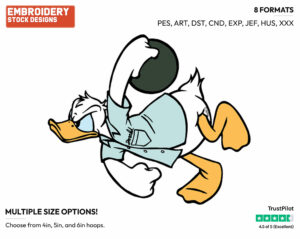 Donald Duck Bowling - Bowling, Boxing, and Karate - Sports - Disney Embroidery Design in 3 sizes & 8 formats