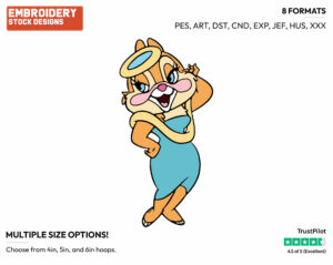 Girlfriend Clarice - Chip and Dale - TV Shows - Disney Embroidery Design in 3 sizes & 8 formats