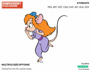 Gadget - Chip n Dale - Rescue Rangers - TV Shows - Disney Embroidery Design in 3 sizes & 8 formats