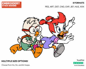 Honker, Gosalyn - Darkwing Duck - TV Shows - Disney Embroidery Design in 3 sizes & 8 formats