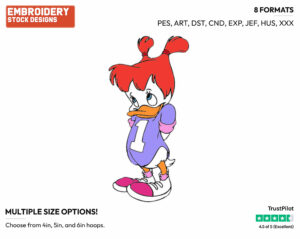 Gosalyn - Darkwing Duck - TV Shows - Disney Embroidery Design in 3 sizes & 8 formats