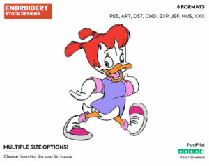 Gosalyn - Darkwing Duck - TV Shows - Disney Embroidery Design in 3 sizes & 8 formats