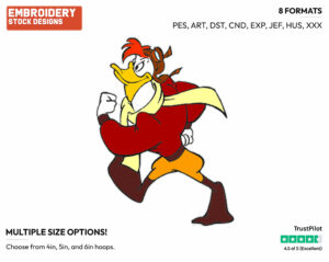 Launchpad - Darkwing Duck - TV Shows - Disney Embroidery Design in 3 sizes & 8 formats