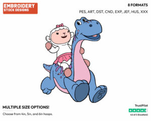 Lambie, Bronto - Doc McStuffins - TV Shows - Disney Embroidery Design in 3 sizes & 8 formats