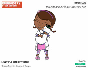 Doc Mcstuffins, Chilly - Doc McStuffins - TV Shows - Disney Embroidery Design in 3 sizes & 8 formats