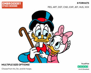 Scrooge, Webbigail - Ducktales - Classic - TV Shows - Disney Embroidery Design in 3 sizes & 8 formats