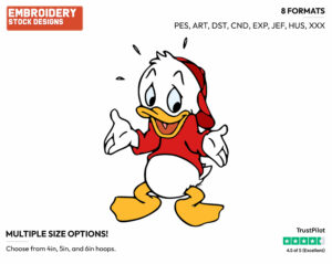 Huey Shrugging His Shoulders - Ducktales - Classic - TV Shows - Disney Embroidery Design in 3 sizes & 8 formats