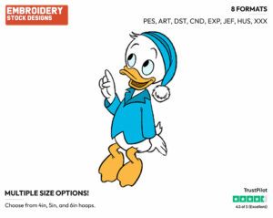 Dewey - Ducktales - Classic - TV Shows - Disney Embroidery Design in 3 sizes & 8 formats