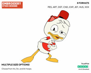 Huey Looking Creeped Out - Ducktales - Modern - TV Shows - Disney Embroidery Design in 3 sizes & 8 formats