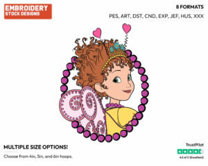 Fancy Nancy - Fancy Nancy - TV Shows - Disney Embroidery Design in 3 sizes & 8 formats
