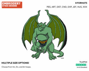 Broadway - Gargoyles - TV Shows - Disney Embroidery Design in 3 sizes & 8 formats