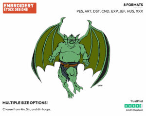 Broadway - Gargoyles - TV Shows - Disney Embroidery Design in 3 sizes & 8 formats