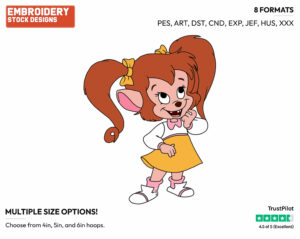 Pistol - Goof Troop - TV Shows - Disney Embroidery Design in 3 sizes & 8 formats