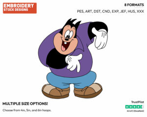 Pj - Goof Troop - TV Shows - Disney Embroidery Design in 3 sizes & 8 formats