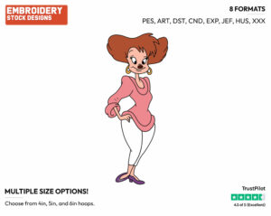 Goof Troop's Peg - Goof Troop - TV Shows - Disney Embroidery Design in 3 sizes & 8 formats