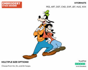 Goofy, Max - Goof Troop - TV Shows - Disney Embroidery Design in 3 sizes & 8 formats