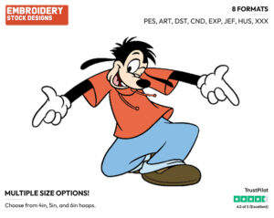 Max - Goof Troop - TV Shows - Disney Embroidery Design in 3 sizes & 8 formats