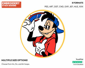 Max With Sunglasses - Goof Troop - TV Shows - Disney Embroidery Design in 3 sizes & 8 formats