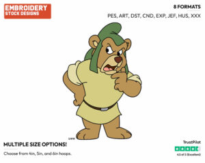 Gruffi - Gummi Bears - TV Shows - Disney Embroidery Design in 3 sizes & 8 formats