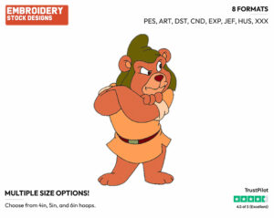 Gruffi - Gummi Bears - TV Shows - Disney Embroidery Design in 3 sizes & 8 formats