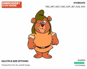 Gruffi - Gummi Bears - TV Shows - Disney Embroidery Design in 3 sizes & 8 formats