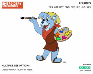 Gusto - Gummi Bears - TV Shows - Disney Embroidery Design in 3 sizes & 8 formats