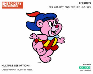 Cubbi - Gummi Bears - TV Shows - Disney Embroidery Design in 3 sizes & 8 formats
