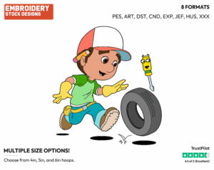 Manny, Felipe - Handy Manny - TV Shows - Disney Embroidery Design in 3 sizes & 8 formats