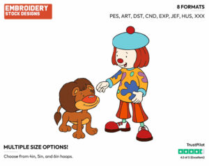 Jojo, Goliath - JoJo's Circus - TV Shows - Disney Embroidery Design in 3 sizes & 8 formats