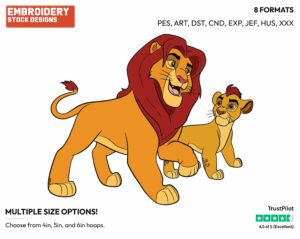 Simba, Kion - The Lion Guard - TV Shows - Disney Embroidery Design in 3 sizes & 8 formats