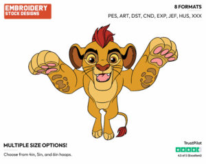 Kion - The Lion Guard - TV Shows - Disney Embroidery Design in 3 sizes & 8 formats