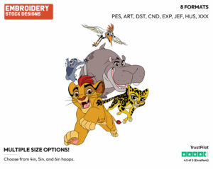 Lion Guard - The Lion Guard - TV Shows - Disney Embroidery Design in 3 sizes & 8 formats