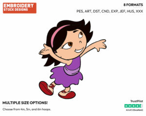 June - Little Einsteins - TV Shows - Disney Embroidery Design in 3 sizes & 8 formats