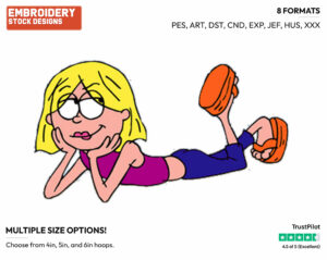 Lizzie Mcguire - Lizzie Mcguire - TV Shows - Disney Embroidery Design in 3 sizes & 8 formats