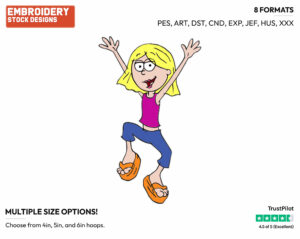 Lizzie Mcguire - Lizzie Mcguire - TV Shows - Disney Embroidery Design in 3 sizes & 8 formats